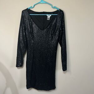 JAY X JAYGODFREY black SEQUIN MINI DRESS